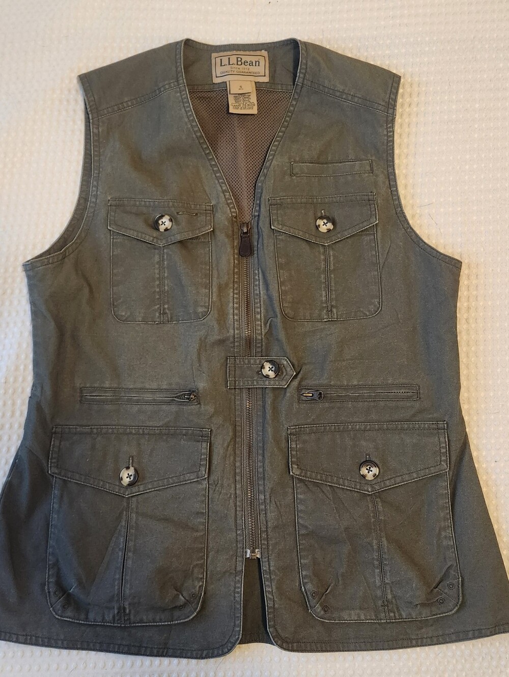 Women's LL Bean Fishing Vest Size Small Reg